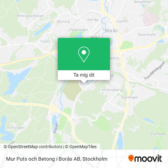 Mur Puts och Betong i Borås AB karta