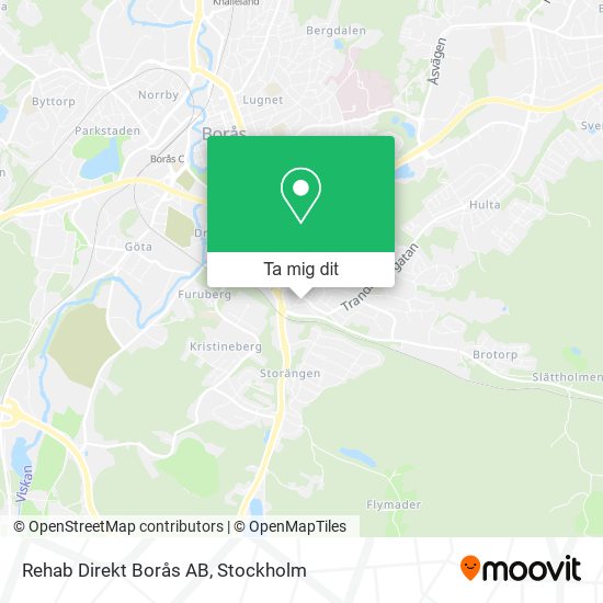 Rehab Direkt Borås AB karta