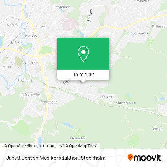 Janett Jensen Musikproduktion karta