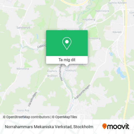Norrahammars Mekaniska Verkstad karta