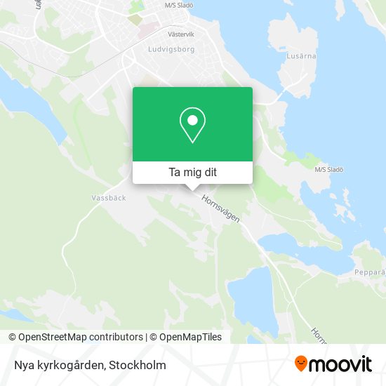 Nya kyrkogården karta