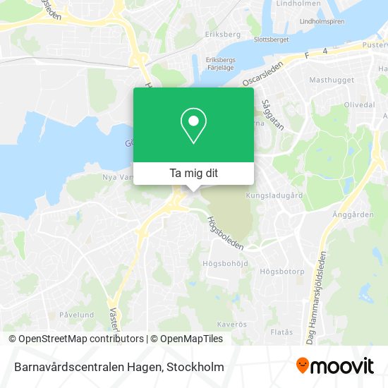 Barnavårdscentralen Hagen karta