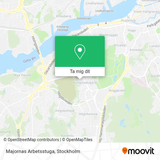 Majornas Arbetsstuga karta