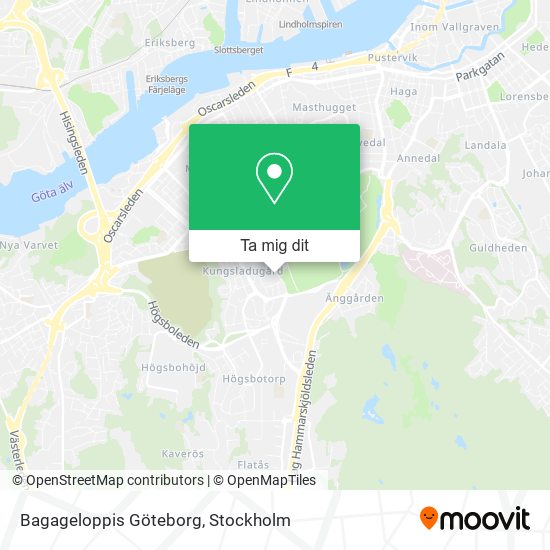 Bagageloppis Göteborg karta