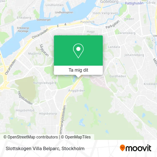 Slottskogen Villa Belparc karta