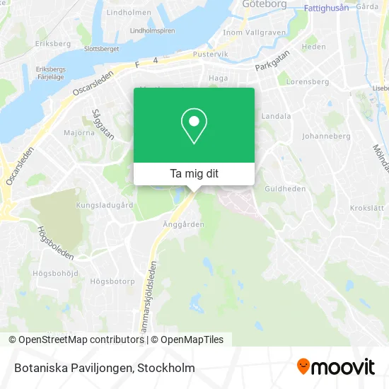 Botaniska Paviljongen karta