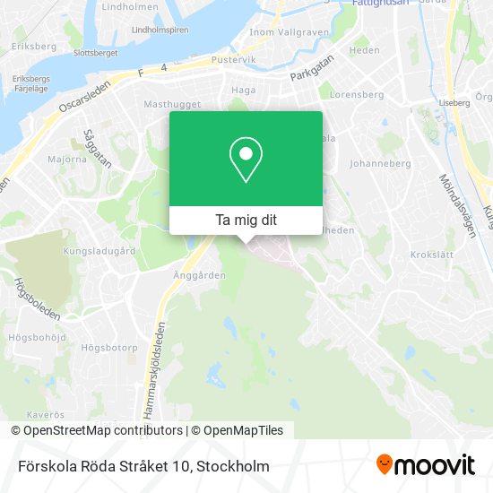 Förskola Röda Stråket 10 karta