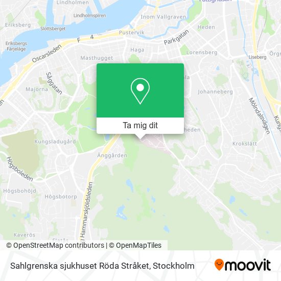Sahlgrenska sjukhuset Röda Stråket karta