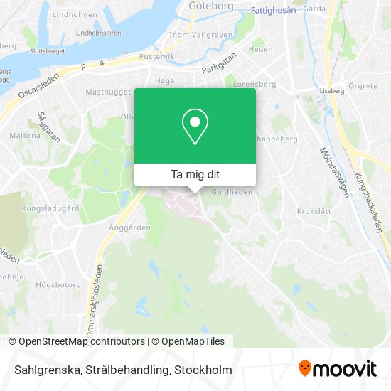 Sahlgrenska, Strålbehandling karta