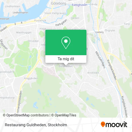 Restaurang Guldheden karta