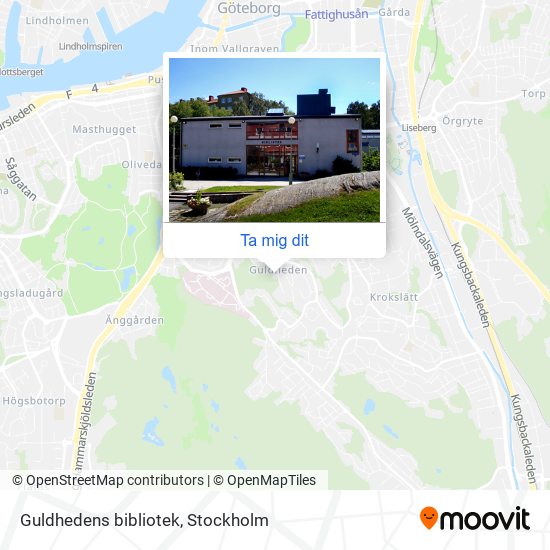 Guldhedens bibliotek karta