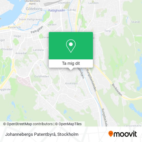 Johannebergs Patentbyrå karta