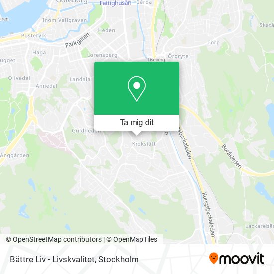 Bättre Liv - Livskvalitet karta