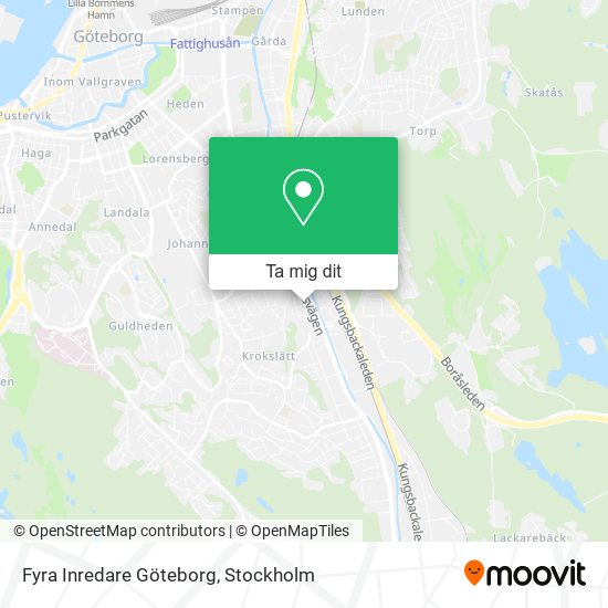 Fyra Inredare Göteborg karta