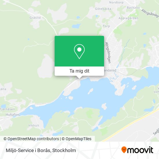 Miljö-Service i Borås karta