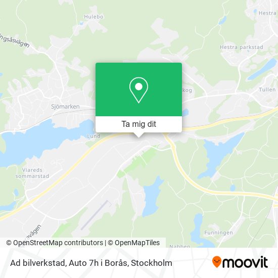 Ad bilverkstad, Auto 7h i Borås karta