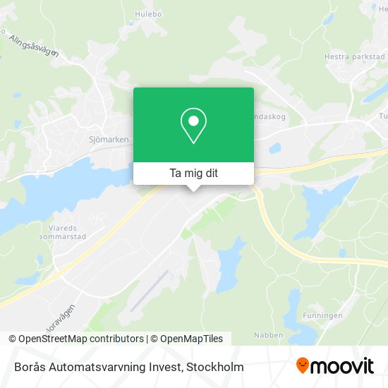 Borås Automatsvarvning Invest karta