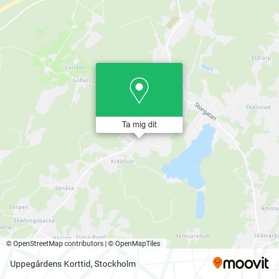 Uppegårdens Korttid karta