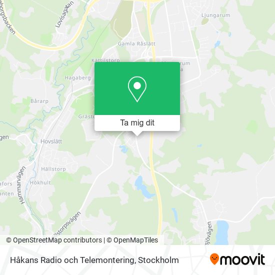 Håkans Radio och Telemontering karta
