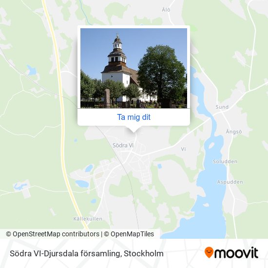 Södra VI-Djursdala församling karta