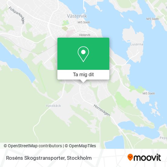 Roséns Skogstransporter karta