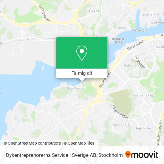 Dykentreprenörerna Service i Sverige AB karta