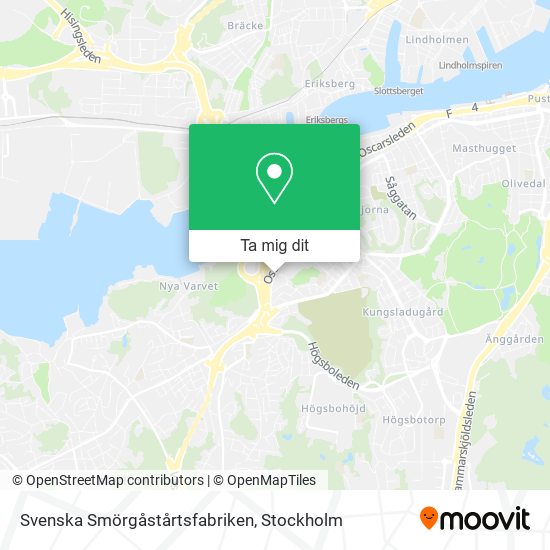 Svenska Smörgåstårtsfabriken karta