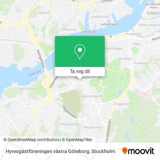 Hyresgästföreningen västra Göteborg karta