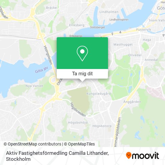 Aktiv Fastighetsförmedling Camilla Lithander karta