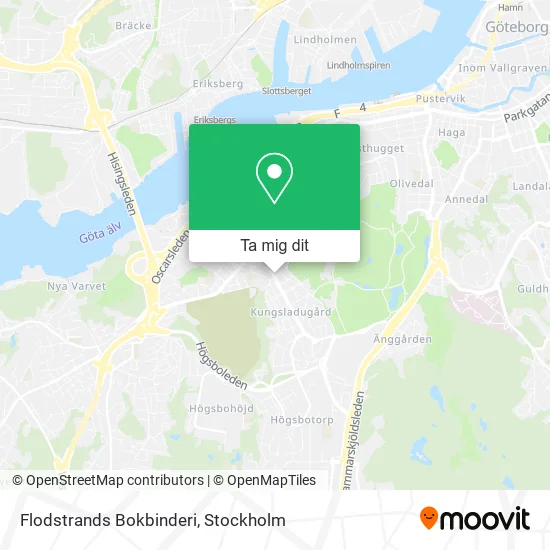 Flodstrands Bokbinderi karta