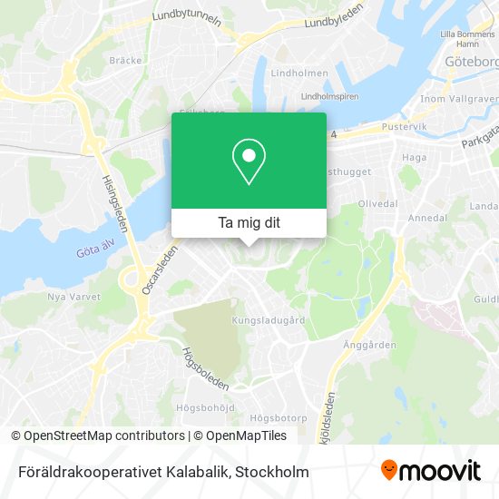 Föräldrakooperativet Kalabalik karta