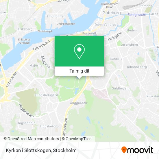 Kyrkan i Slottskogen karta