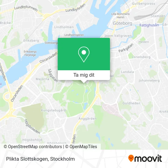 Plikta Slottskogen karta