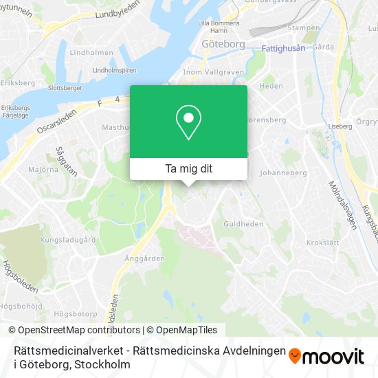 Rättsmedicinalverket - Rättsmedicinska Avdelningen i Göteborg karta