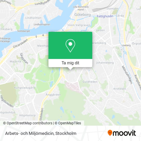 Arbets- och Miljömedicin karta
