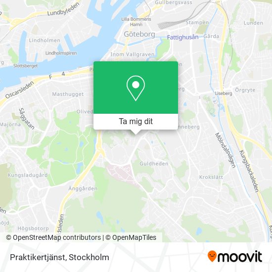 Praktikertjänst karta