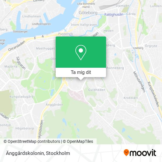 Änggårdskolonin karta