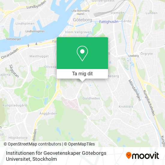 Institutionen för Geovetenskaper Göteborgs Universitet karta