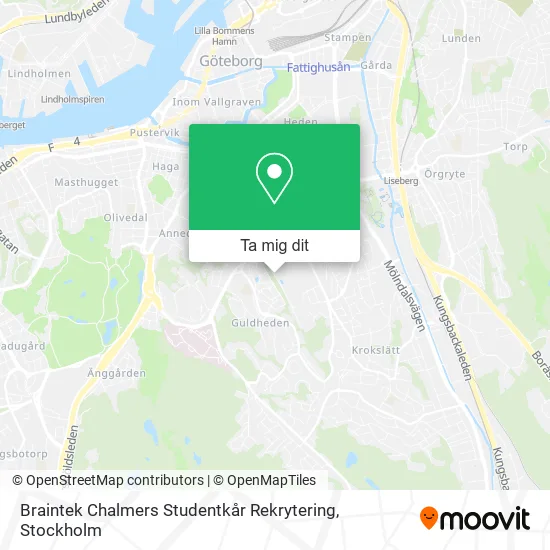 Braintek Chalmers Studentkår Rekrytering karta