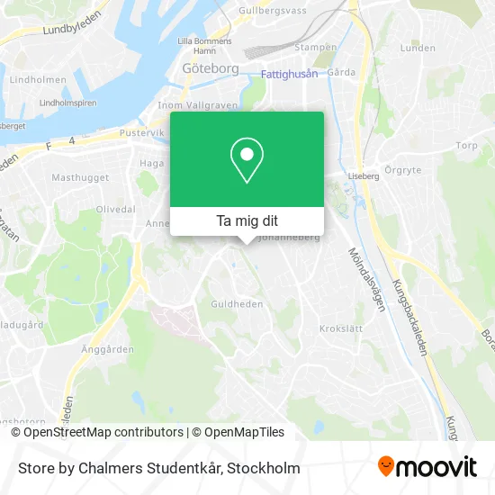 Store by Chalmers Studentkår karta