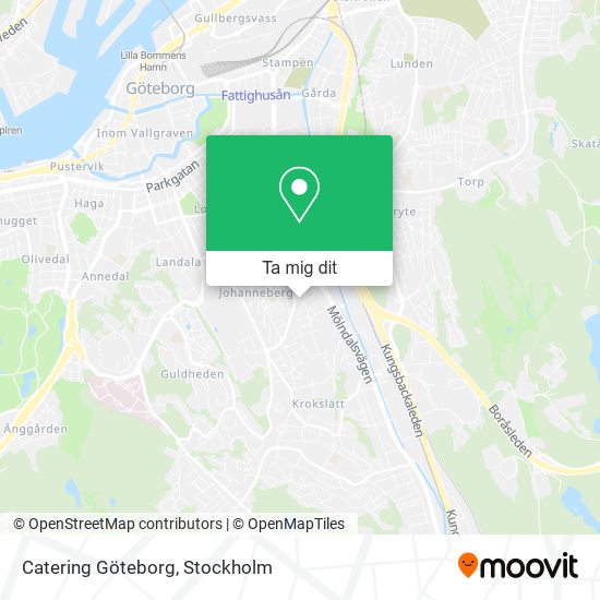 Catering Göteborg karta
