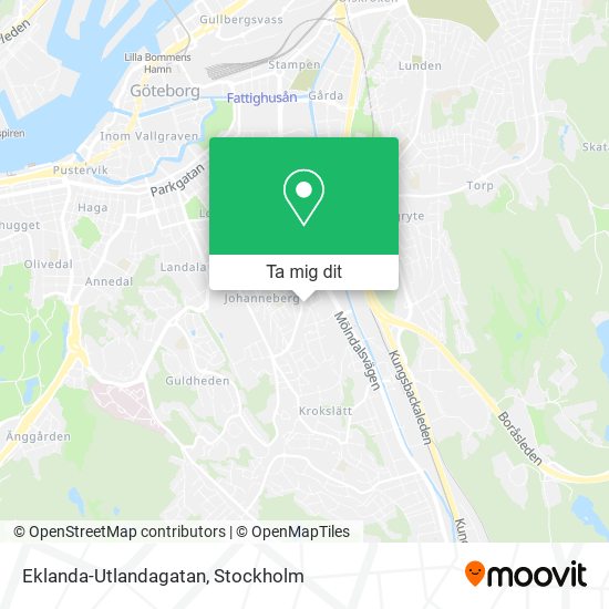 Eklanda-Utlandagatan karta