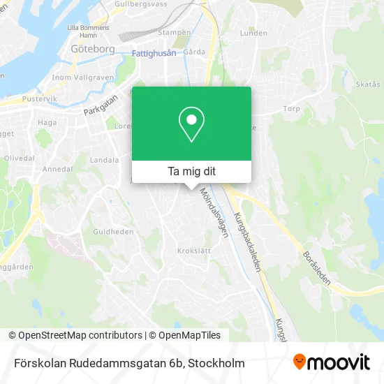 Förskolan Rudedammsgatan 6b karta