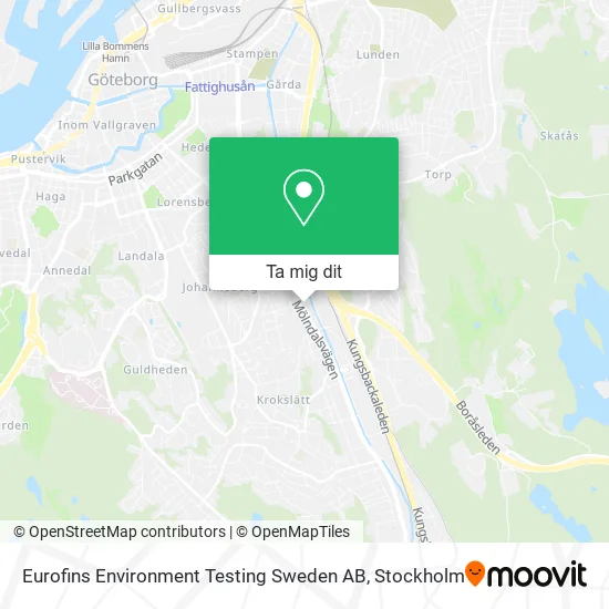 Eurofins Environment Testing Sweden AB karta