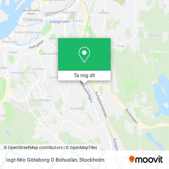 Iogt-Nto Göteborg O Bohuslän karta