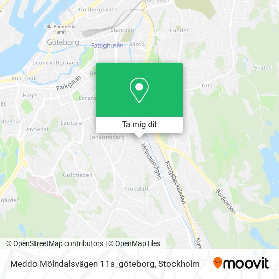 Meddo Mölndalsvägen 11a_göteborg karta