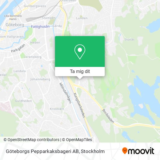 Göteborgs Pepparkaksbageri AB karta