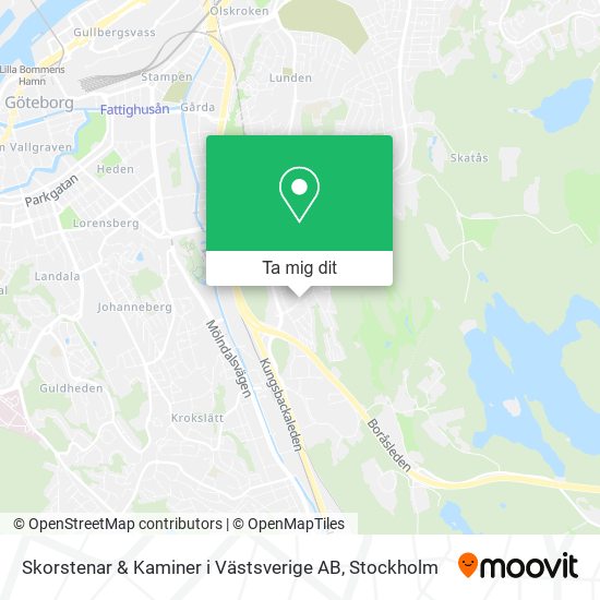 Skorstenar & Kaminer i Västsverige AB karta