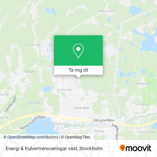 Energi & Kulvertrenoveringar väst karta