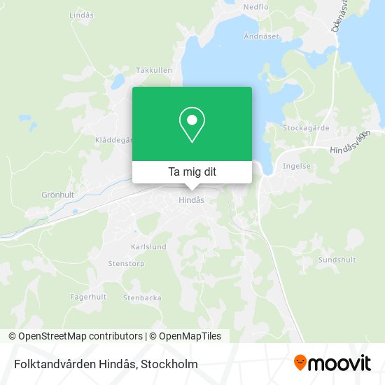 Folktandvården Hindås karta